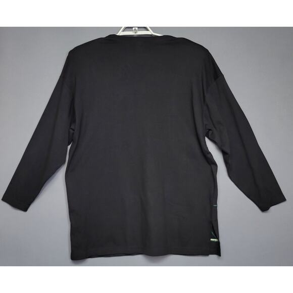 Vintage 80s Accessory Lady Top Womens L Black Fall Applique Embroidered Sequin - Picture 10 of 11